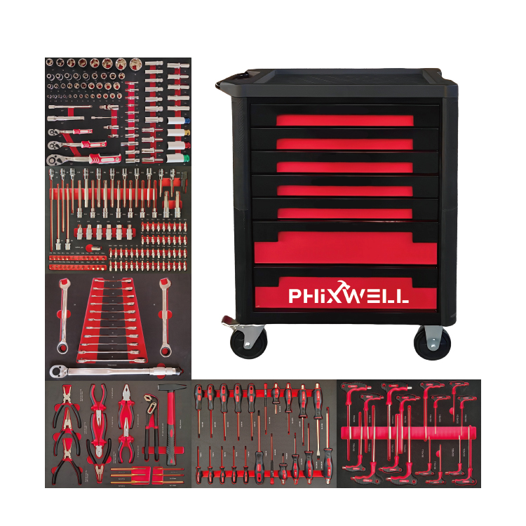 719502 Armadio portautensili PHIXWELL a 7 cassetti