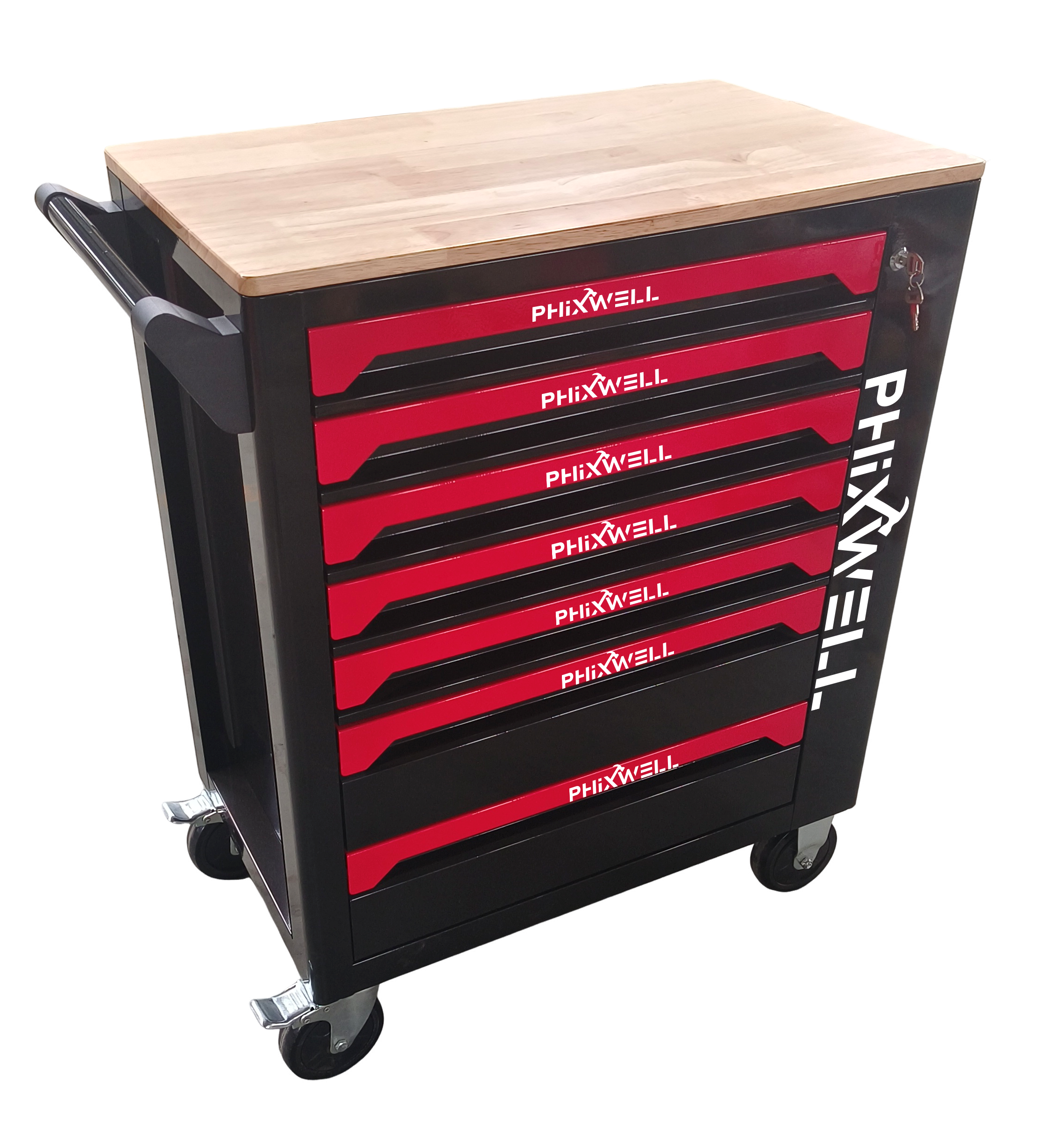719507 PHIXWELL Armadio portautensili a 7 cassetti con piano di lavoro