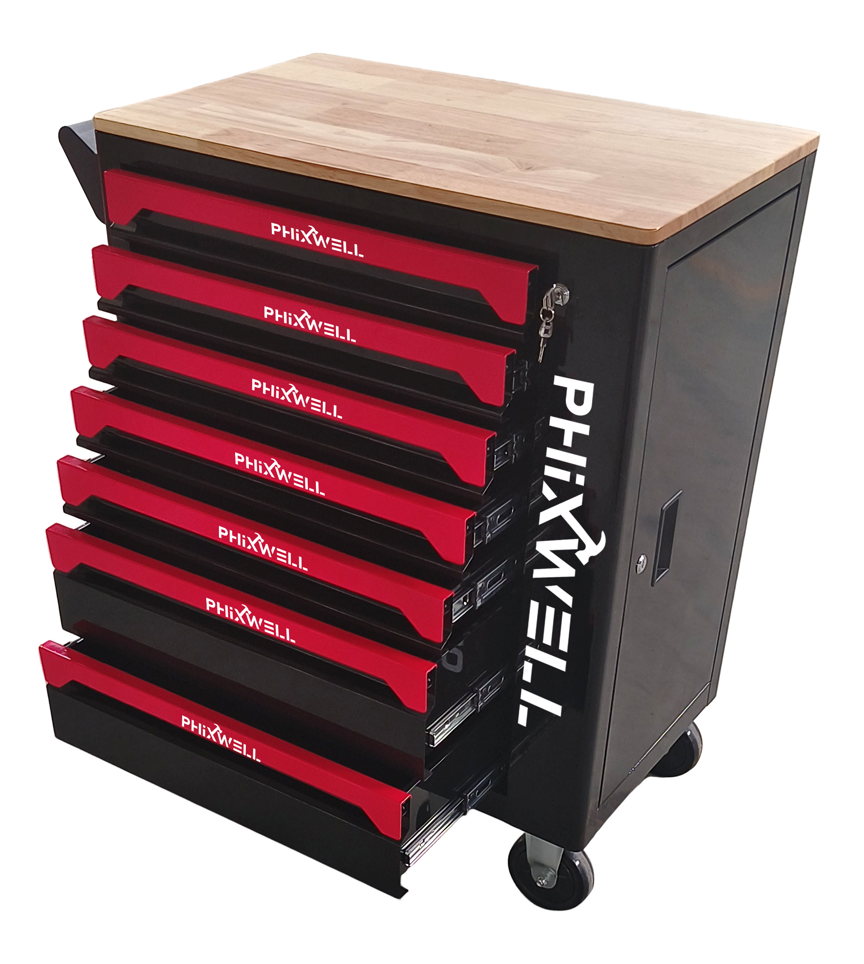 719507 PHIXWELL Armadio portautensili a 7 cassetti con piano di lavoro