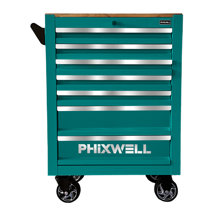 719506 PHIXWELL Mobile contenitore 7 cassetti con piano in legno