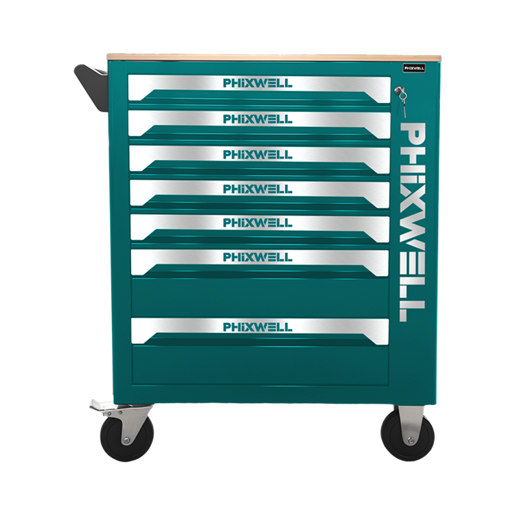 719507 PHIXWELL Armadio portautensili a 7 cassetti con piano di lavoro