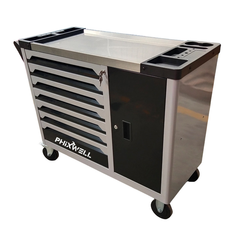 719514 PHIXWELL Armadio portautensili a 7 cassetti con porta laterale
