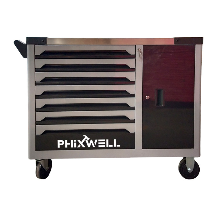 719514 PHIXWELL Armadio portautensili a 7 cassetti con porta laterale