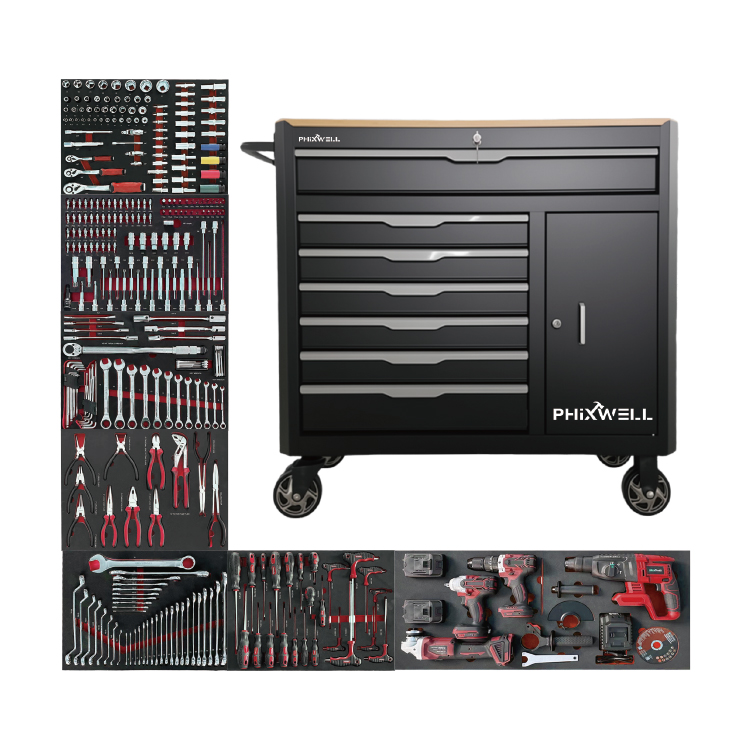 719524 PHIXWLL armadio portautensili durevole a 7 cassetti di alta qualità