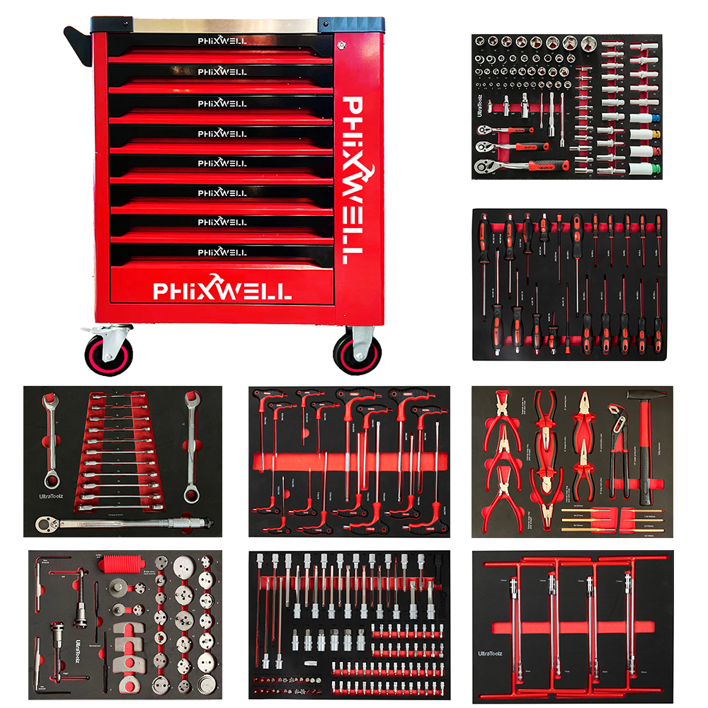 719513 Armadio portautensili PHIXWELL a 8 cassetti