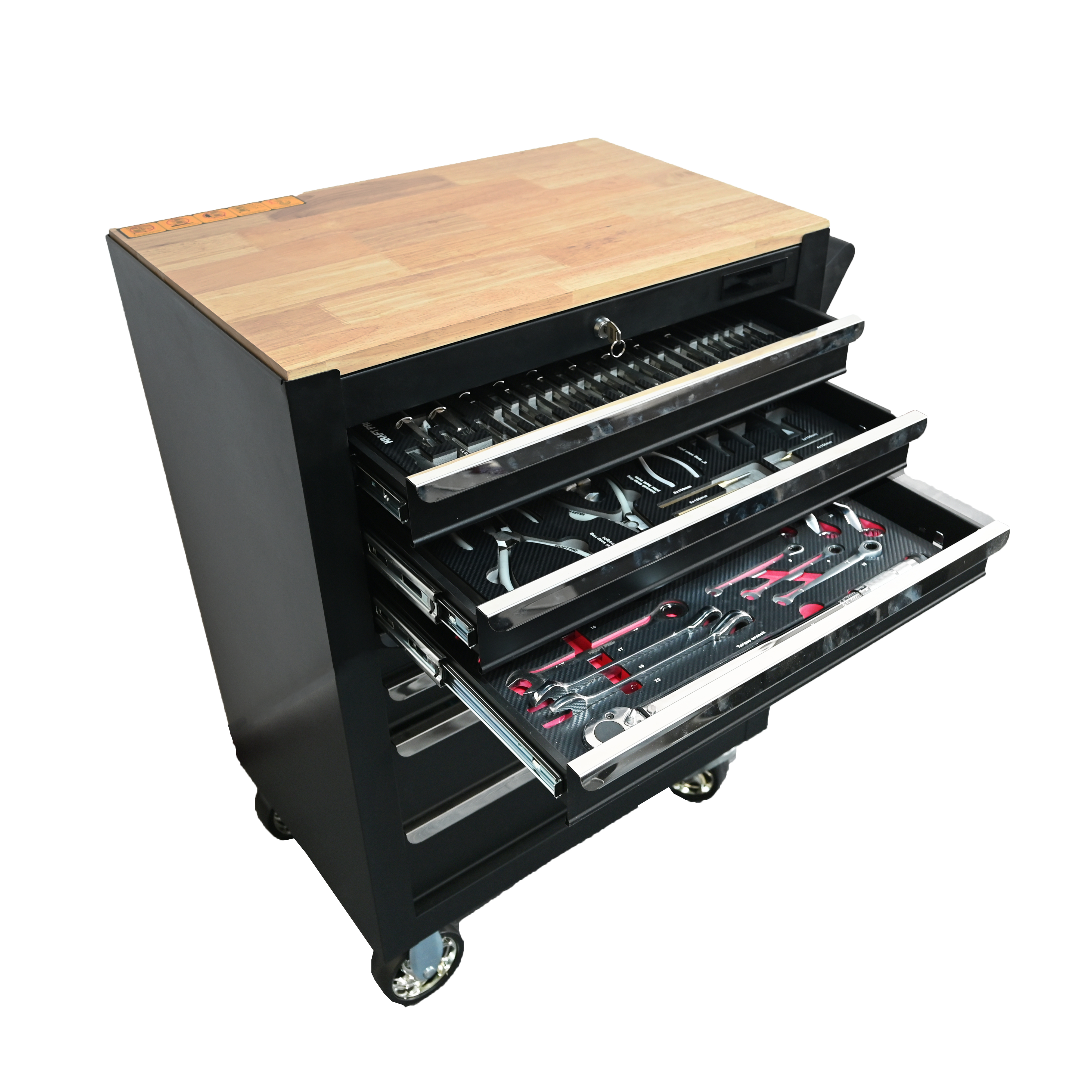 719506 PHIXWELL Mobile contenitore 7 cassetti con piano in legno