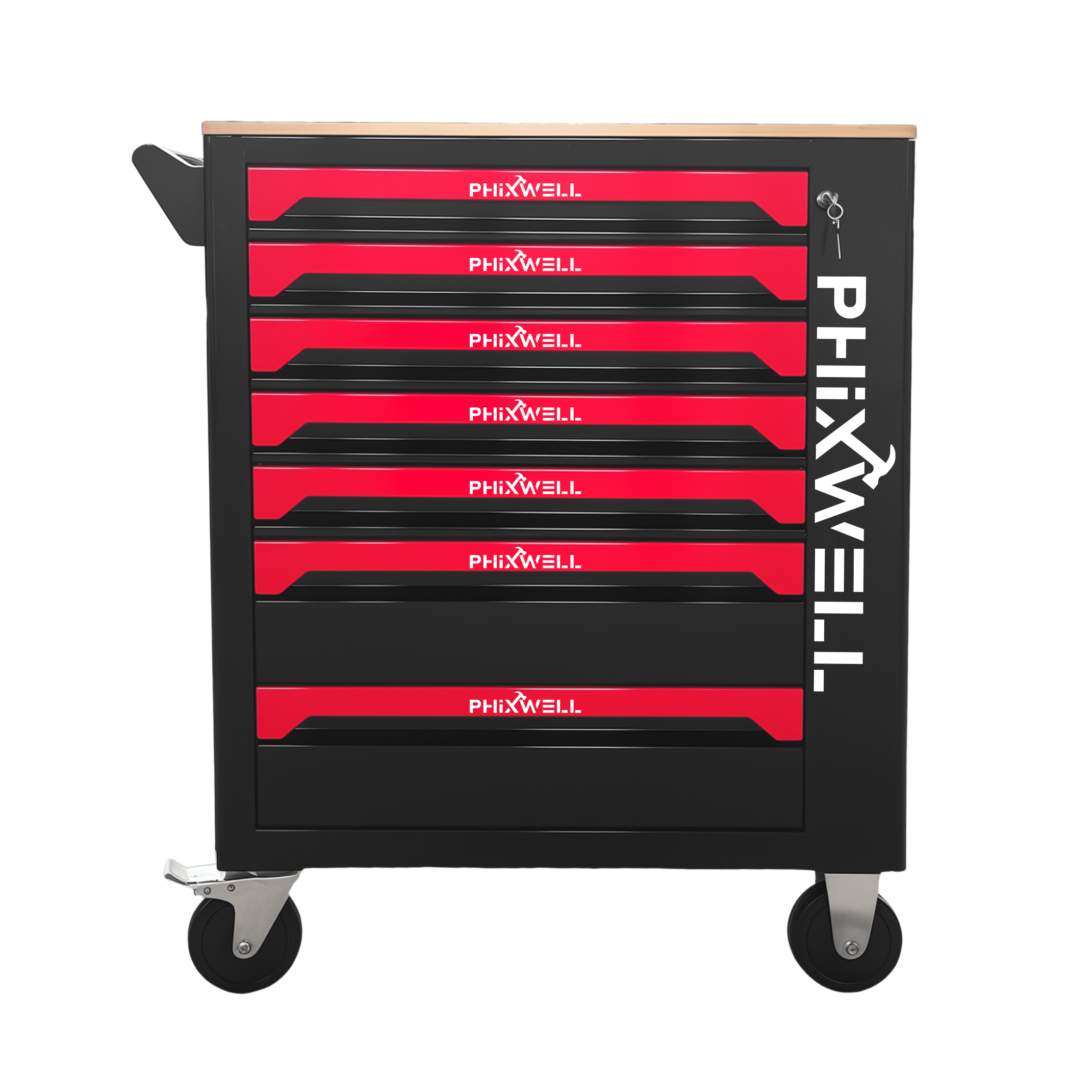 719507 PHIXWELL Armadio portautensili a 7 cassetti con piano di lavoro