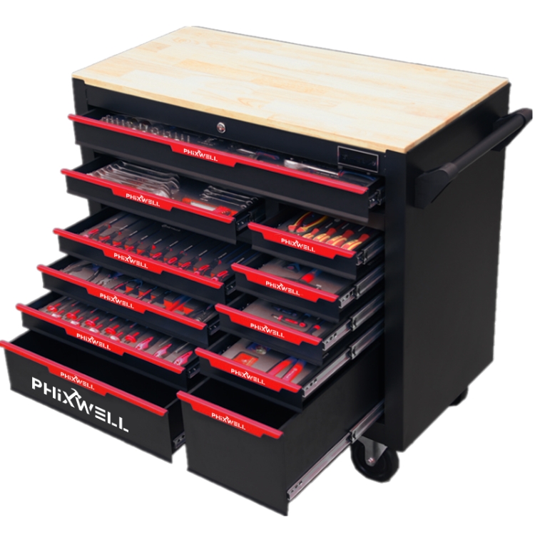 719515 Armadio portautensili PHIXWELL a 12 cassetti