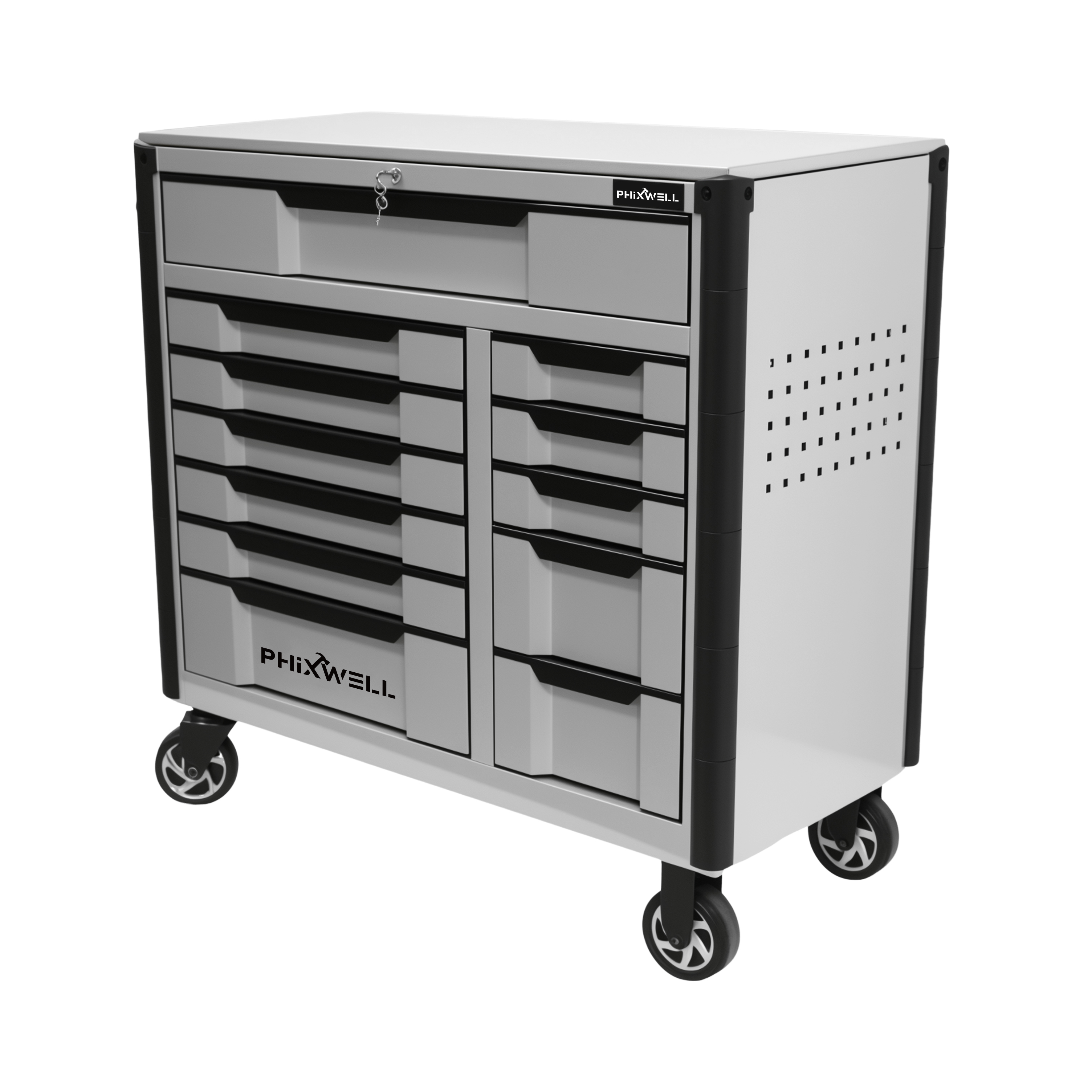 719517 NUOVO lancio armadio portautensili PHIXWELL a 12 cassetti