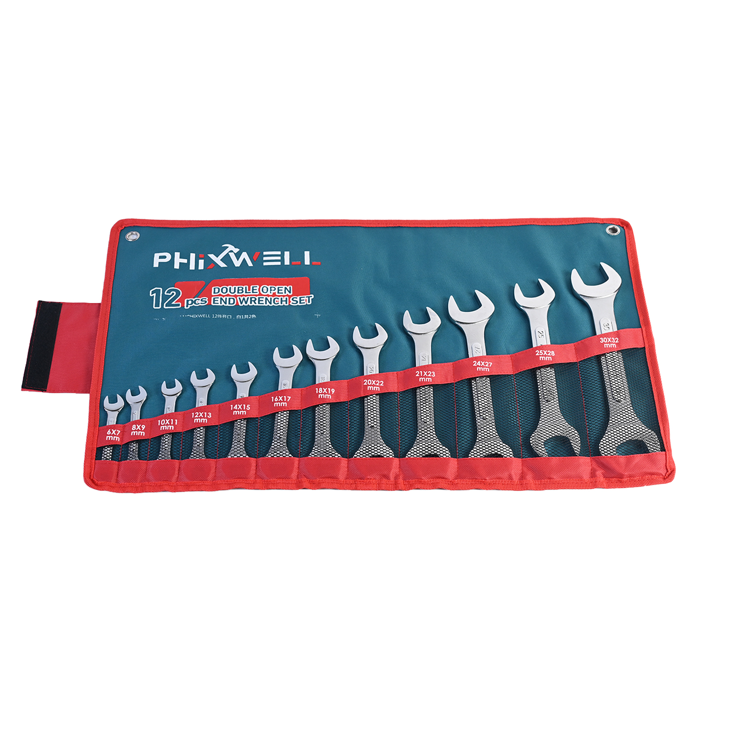 717534 PHIXWELL Set 12 chiavi a doppia testa scanalate