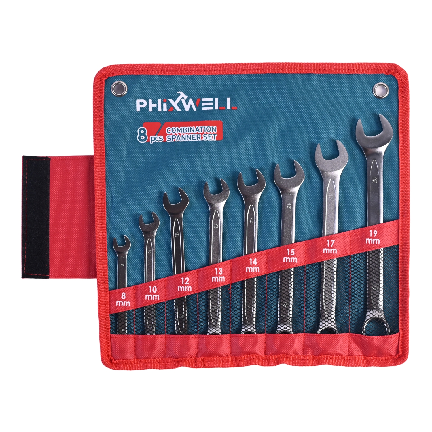 717531 Set di chiavi combinate PHIXWELL da 8 PZ