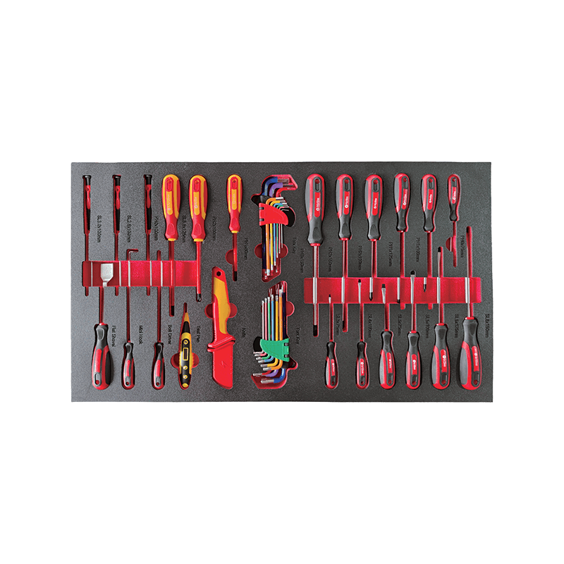 719520PHIXWELL Armadietto portautensili a 11 cassetti con set di attrezzi da 377 pezzi